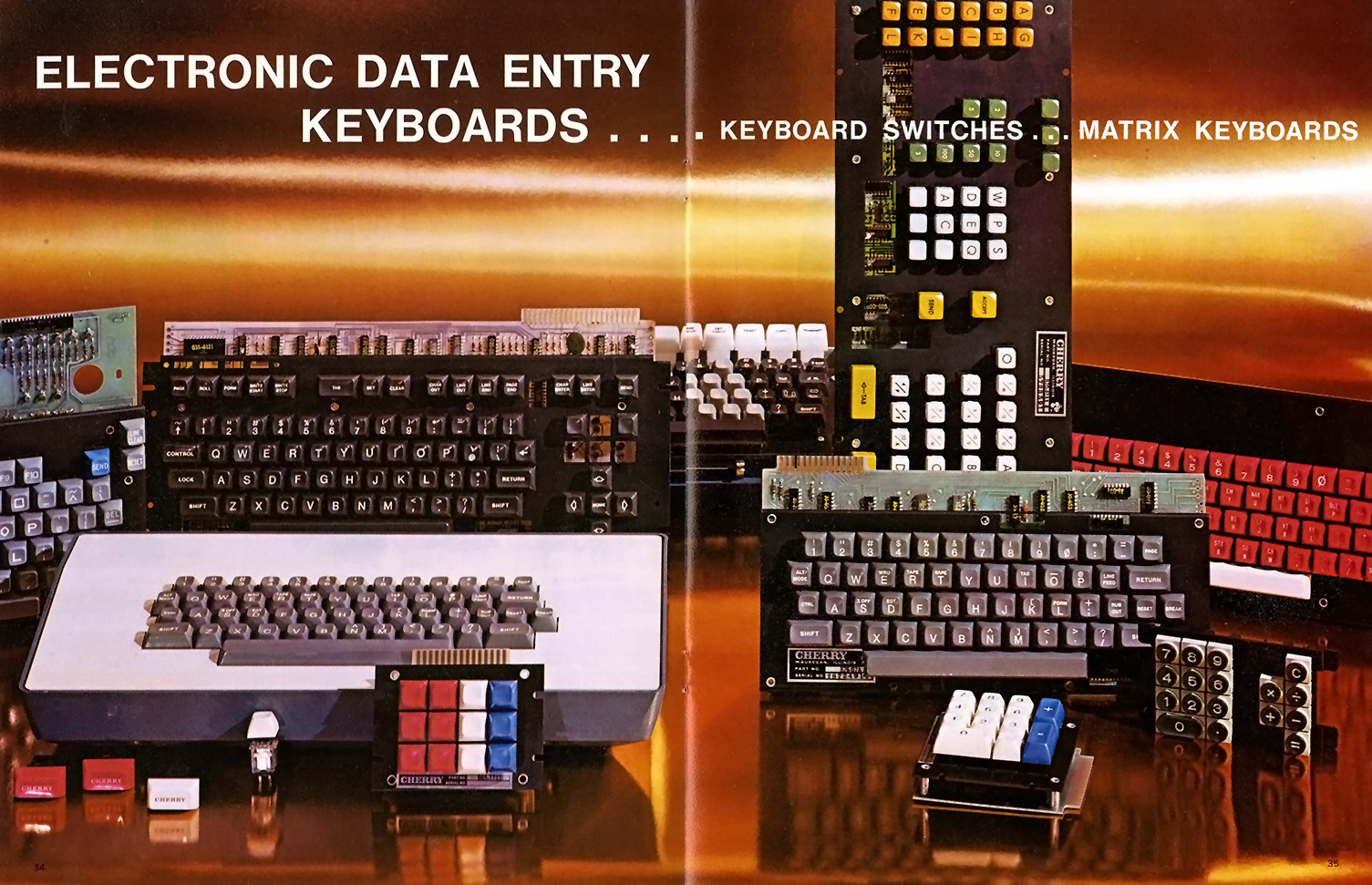 Cherry Electrical Products, Detail from switches and keyboards catalog.