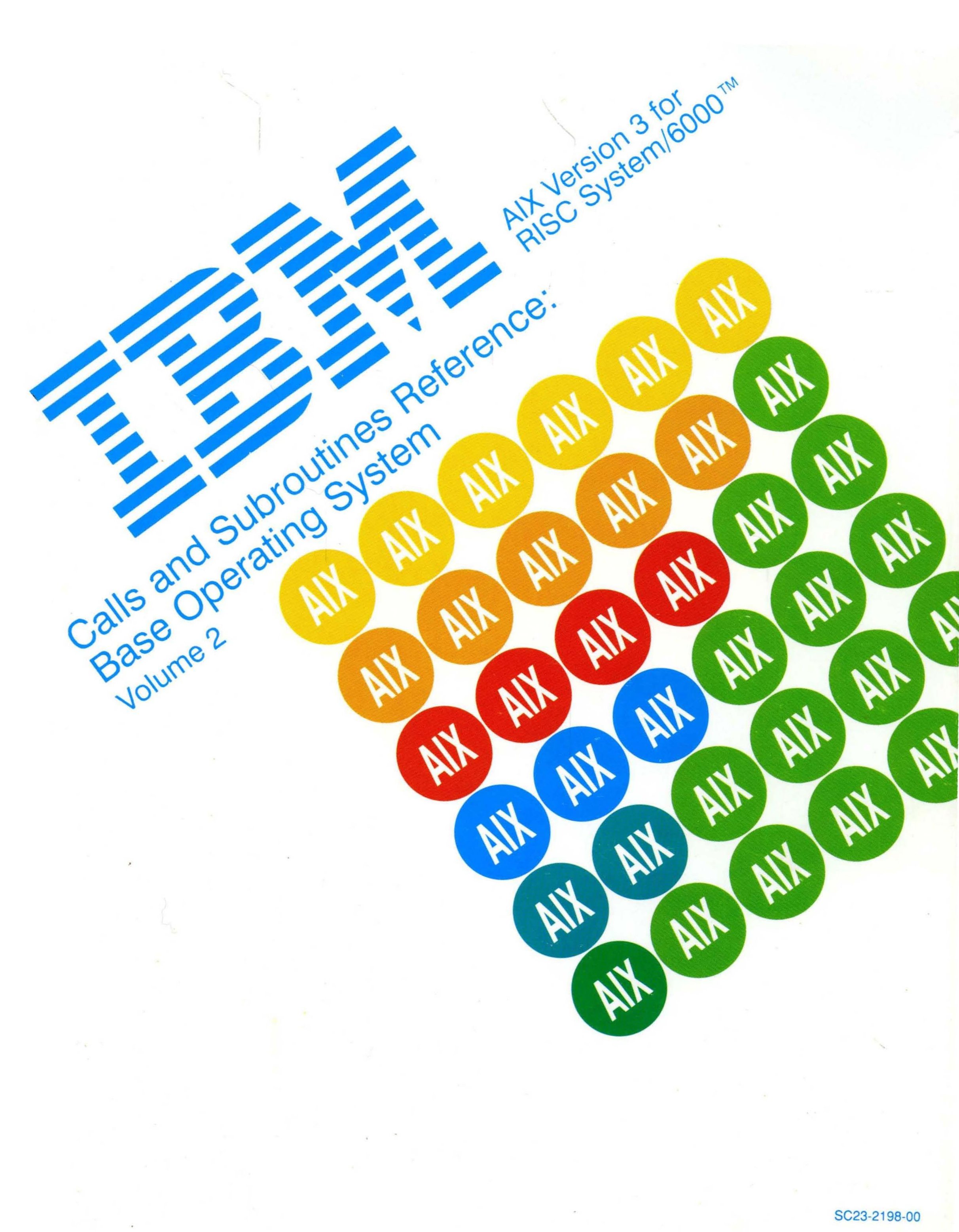  IBM, Calls and Subroutines Reference