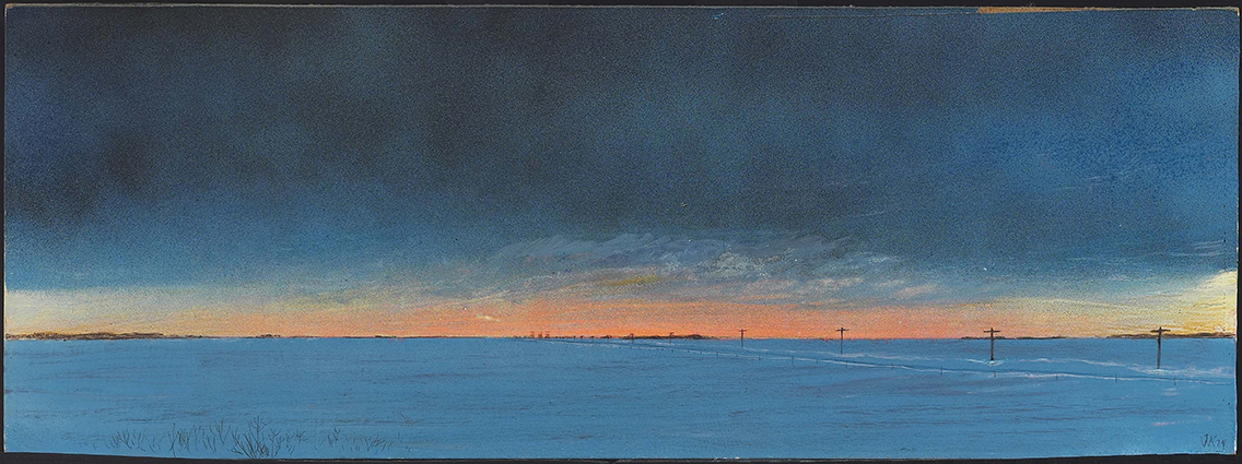 William Kurelek, Cold Dawn In Saskatchewan